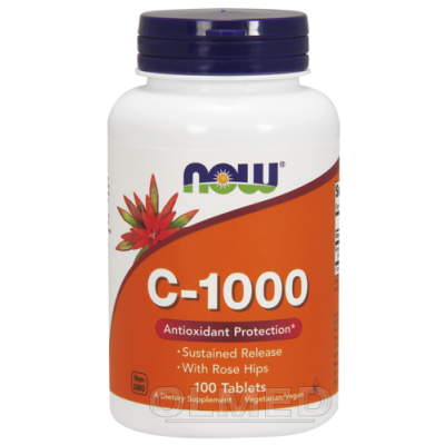 Miniaturka artykułu - NOW Vitamin C-1000 -100tabl.
