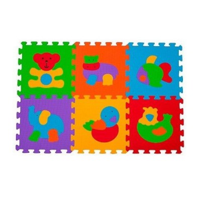 Miniaturka artykułu - BabyOno Puzzle piankowe 6sztuk zwierzęta 277