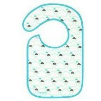Miniaturka artykułu - BABYONO Śliniak frotte CHMURKI 6m+ - 1sztuka