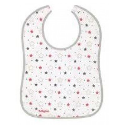 Miniaturka artykułu - BABYONO Śliniak frotte GWIAZDKI 9m+ - 1sztuka