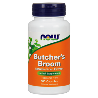 Miniaturka artykułu - NOW Butcher's broom 100mg- 100kaps