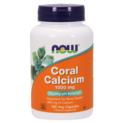 Miniaturka artykułu - Now Foods Coral Calcium 1000 mg, 100 kaps.