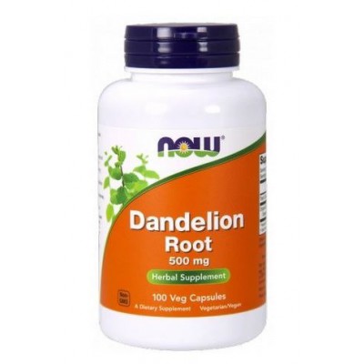 Miniaturka artykułu - NOW Dandelion root 500mg -100kapsułek