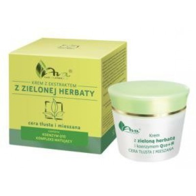 Miniaturka artykułu - AVA Zielona herbata Krem matujący, 50ml