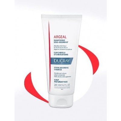 Miniaturka artykułu - DUCRAY ARGEAL Szampon absorbujący sebum- 200ml