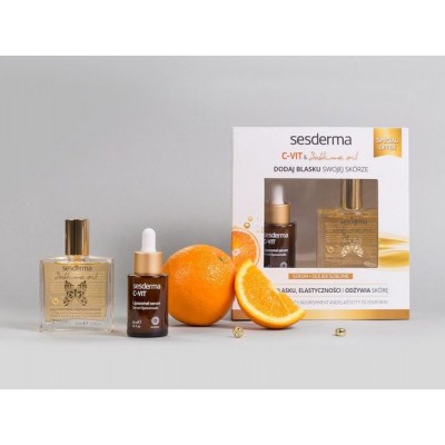 Miniaturka artykułu - SESDERMA Zestaw C-VIT Serum, 30 ml + SUBLIME Olejek, 50 ml 