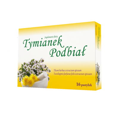 Miniaturka artykułu - Tymianek podbiał do ssania - 16pastylek NORDFARM