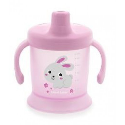 Miniaturka artykułu - CANPOLBABIES Kubek niekapek 9m+ R&oacute;żowy kr&oacute;liczek 200ml- 31/300