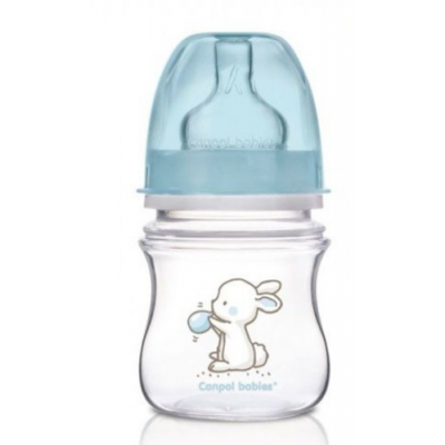 Miniaturka artykułu - CANPOLBABIES Butelka Antykolkowa 0m+ Niebieska -120ml 35/218 