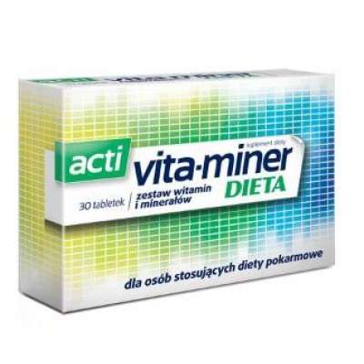 Miniaturka artykułu - Acti Vita-miner Dieta- 30 tabl.
