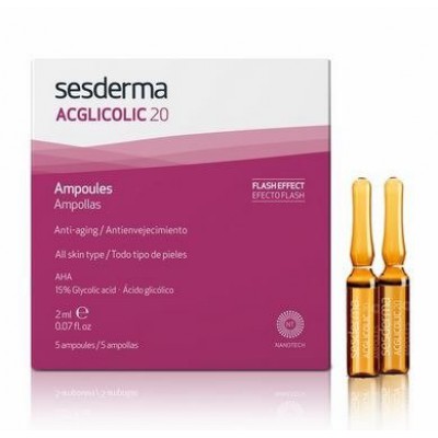 Miniaturka artykułu - SESDERMA ACGLICOLIC 20 Ampułki, 5x2ml