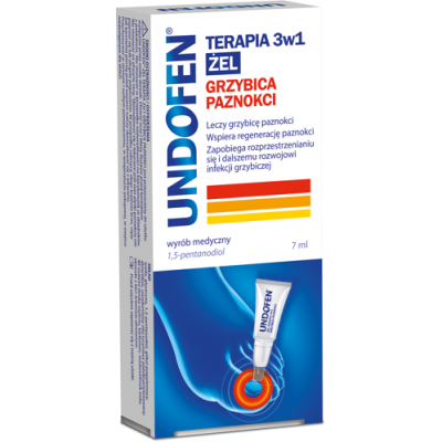 Miniaturka artykułu - UNDOFEN Żel 3w1 Grzybica paznokci - 7ml