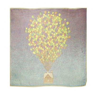 Pieluszka bambusowa Colorful Dreams Balony w Zmierzchu 75x75