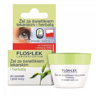 Miniaturka artykułu - FLOS-LEK Żel ze świetlikiem i herbatą- 10 g