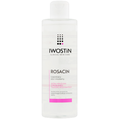 Miniaturka artykułu - Iwostin Rosacin Łagodzący płyn micelarny, 215 ml