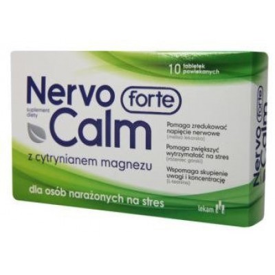 Miniaturka artykułu - NervoCalm Forte- 10tabl. powl.