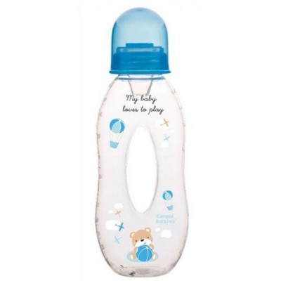 Miniaturka artykułu - CANPOLBABIES Butelka z dziurką Niebiska 18m+  56/200 -250ml