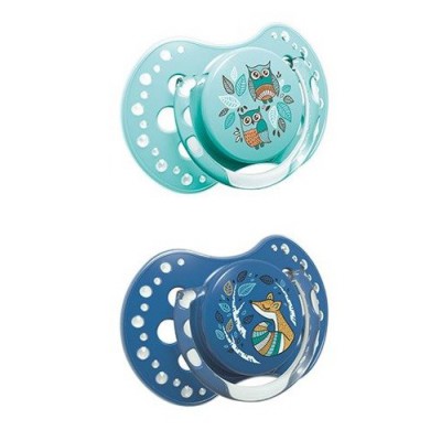 Miniaturka artykułu - LOVI Smoczek dynamiczny 6-18m Folky boy 22/843 2szt