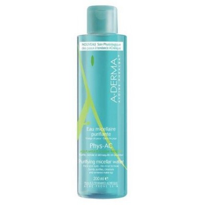 Miniaturka artykułu - A-DERMA PHYS-AC Woda oczyszczająca micelarna, 400ml
