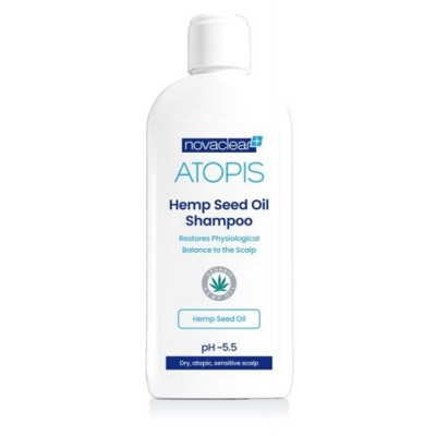 Miniaturka artykułu - NOVACLEAR ATOPIS Szampon z organicznym olejem konopnym- 250ml