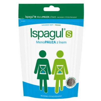 Miniaturka artykułu - Ispagul S Menopauza z lnem proszek- 200g