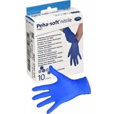 Miniaturka artykułu - Rękawice PEHA-SOFT NITRILE FINO rozmiar L  - 10 sztuk