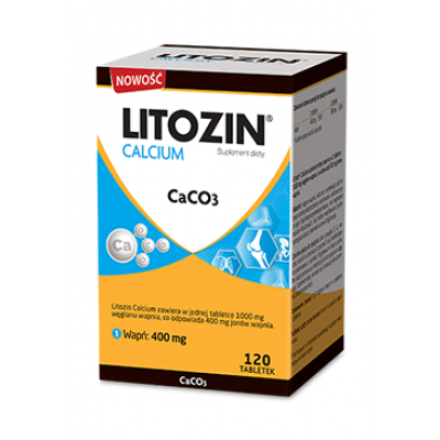 Miniaturka artykułu - Litozin Calcium -120 tabl.