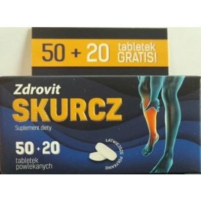 Miniaturka artykułu - Zdrovit Skurcz - 50 + 20 tabl.