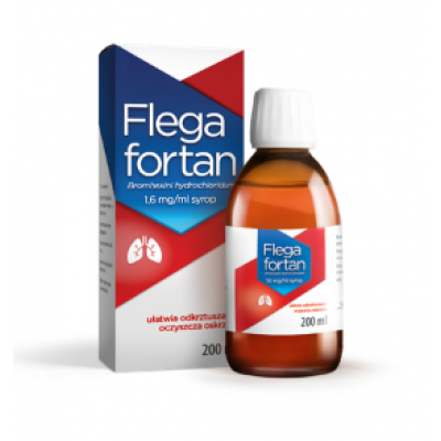 Miniaturka artykułu - Flegafortan syrop 1,6 mg/ml 1 but.a 200ml