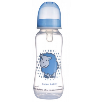 Miniaturka artykułu - CANPOLBABIES Butelka Niebieska Owca 12m+ 250ml 59/200