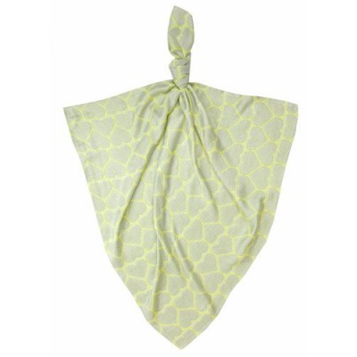 Miniaturka artykułu - Bamboo Line Hearts Ż&oacute;łty Pieluszka 120x120 - 1szt.