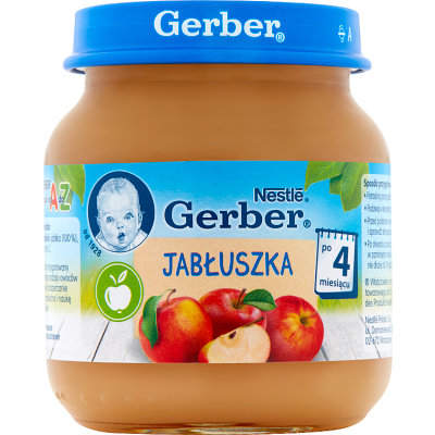 Miniaturka artykułu - Gerber deserek Jabłuszka po 4. miesiącu - 125 g