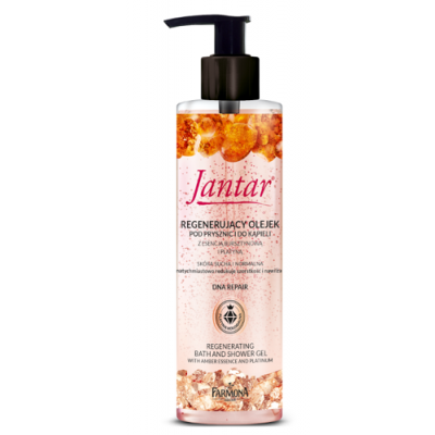 Miniaturka artykułu - FARMONA JANTAR Olejek pod prysznic z platyną, 400ml