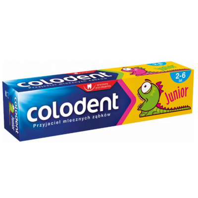 Miniaturka artykułu - COLODENT Pasta do zęb&oacute;w Junior Tutti-frutti - 56g