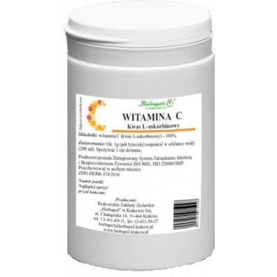 Miniaturka artykułu - Witamina C Kwas L- askorbinowy proszek - 1000g