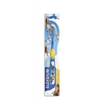 Miniaturka artykułu - ELGYDIUM JUNIOR Szczoteczka do zęb&oacute;w 7-12 ICE AGE - 1szt.