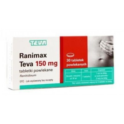Ranimax Teva 150mg - 30tabl. powl.