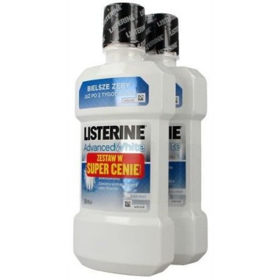 Miniaturka artykułu - LISTERINE Advanced White - 2 x 500ml