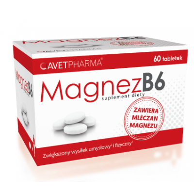 Miniaturka artykułu - Magnez B6 - 60 tabletek
