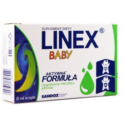 Miniaturka artykułu - Linex Baby krople 8 ml