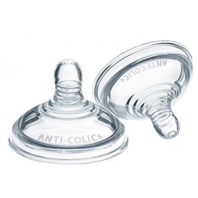 Miniaturka artykułu - Tommee Tippee Advanaced Anti- Colic Smoczek antykolkowy do butelek 6m+ - 2szt.