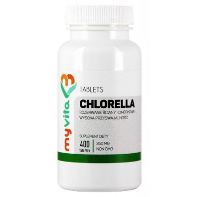 Miniaturka artykułu - MyVita Chlorella BIO - 400 tabl.