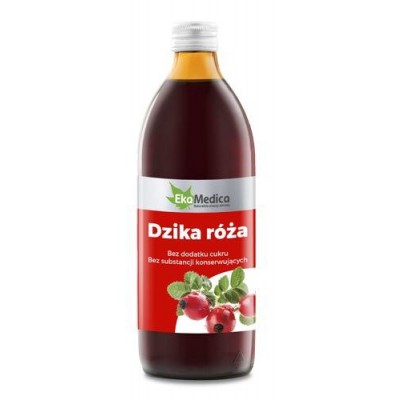Miniaturka artykułu - Ekamedica Dzika R&oacute;ża suplement diety - 1L