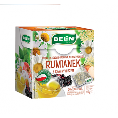 BELIN Rumianek z czarnym bzem, 20 torebek