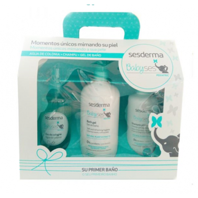 Miniaturka artykułu - SESDERMA Babyses Zestaw Woda toaletowa, 250ml + Żel do kąpieli, 500ml + Szampon, 250ml
