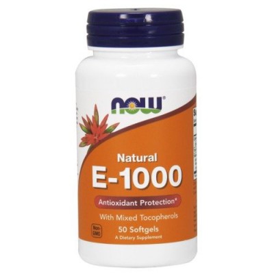 Miniaturka artykułu - NowFoods Natural E-1000 - 50kaps