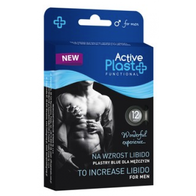 Miniaturka artykułu - Active Plast Plastry Blue dla mężczyzn, 12szt.