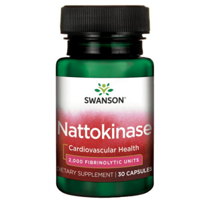 Miniaturka artykułu - SWANSON Nattokinaza 100mg 2000 FU - 30 kapsułek