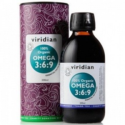 Miniaturka artykułu - VIRIDIAN Organic Omega 3:6:9 Oil - 200ml