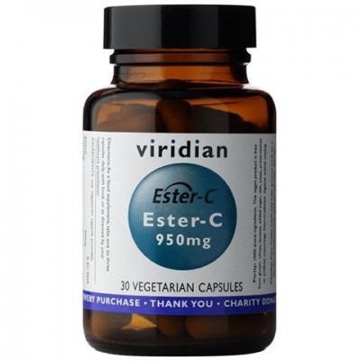 Miniaturka artykułu - VIRIDIAN Ester C 950 mg - 30 kapsułek